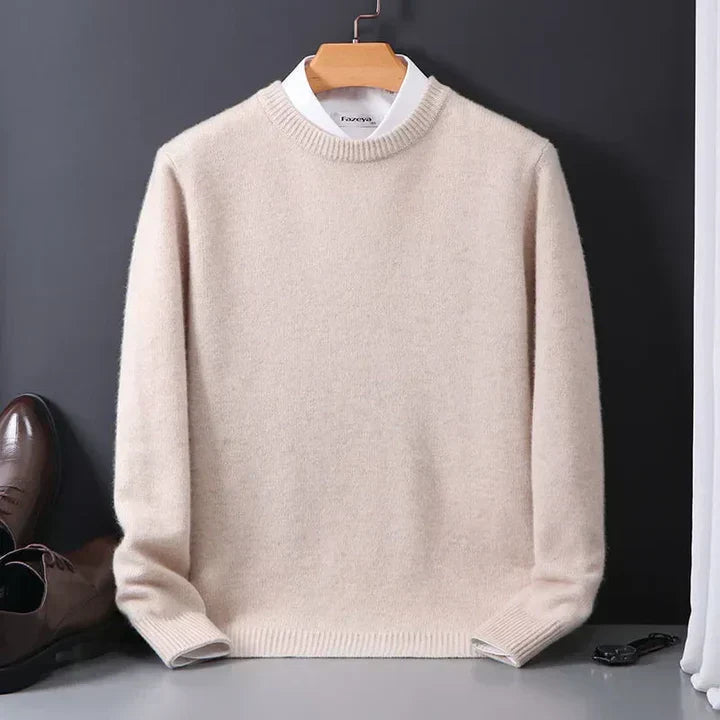 Nathaniel | Men’s Knit Pullover Sweater with Crew Neck