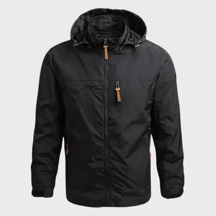 Augustine | Men's Windbreaker Shell Jacket with Stand Collar