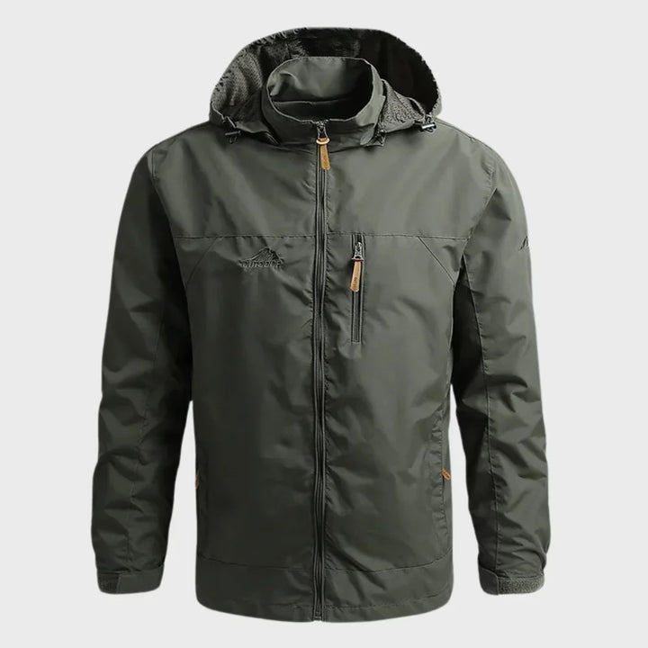 Augustine | Men's Windbreaker Shell Jacket with Stand Collar