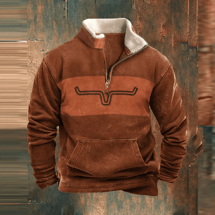 Boone | Men’s Western Half Zip Sweatshirt with Pouch Pocket