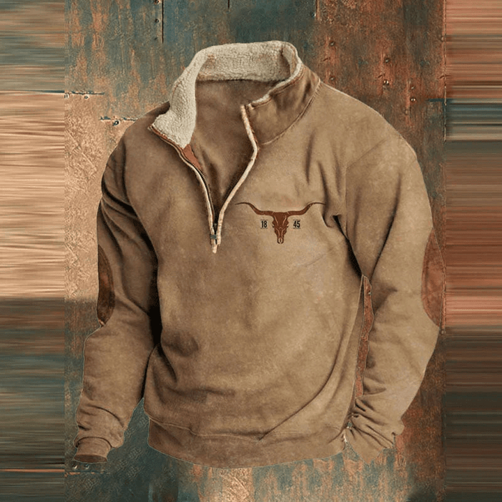Boone | Men’s Western Half Zip Sweatshirt with Pouch Pocket