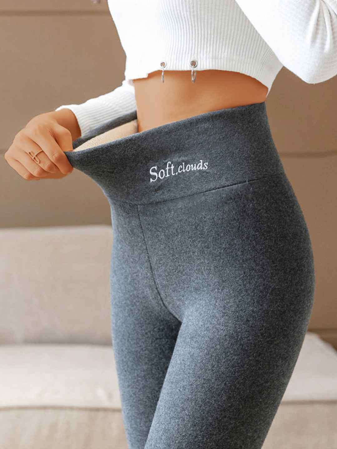 Talia | Women’s High Waisted Winter Fleece Leggings