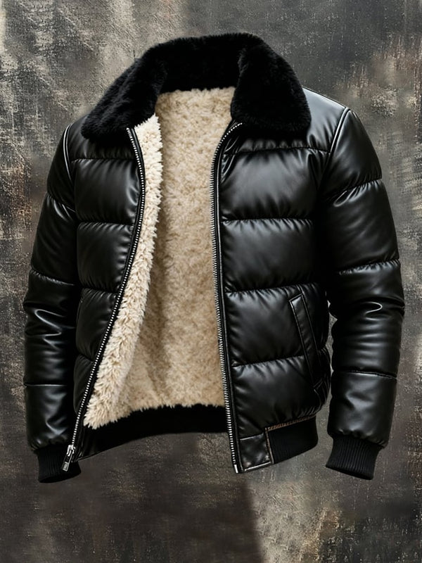 Kieran | Men’s Sherpa Lined Winter Bomber Jacket