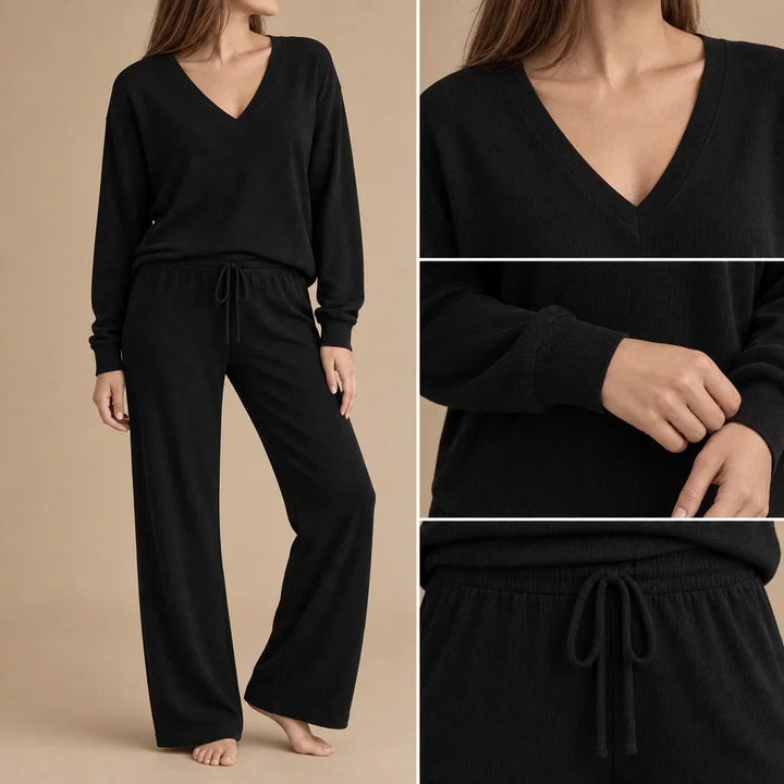 Marnie | Women’s Wide Leg Pants Loungewear Set