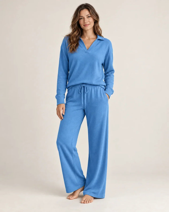 Marnie | Women’s Wide Leg Pants Loungewear Set