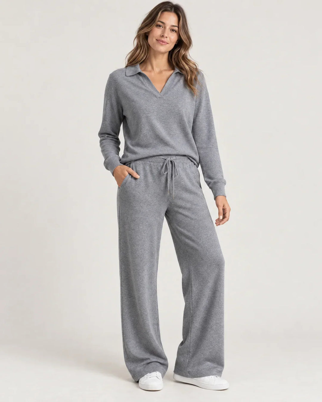 Marnie | Women’s Wide Leg Pants Loungewear Set