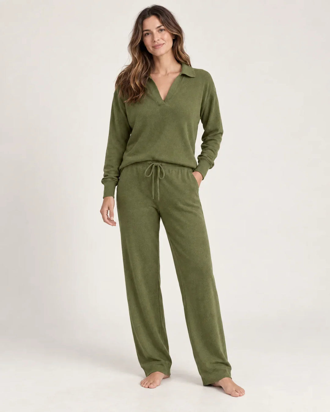 Marnie | Women’s Wide Leg Pants Loungewear Set