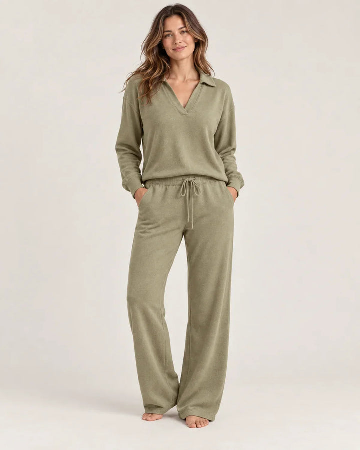Marnie | Women’s Wide Leg Pants Loungewear Set