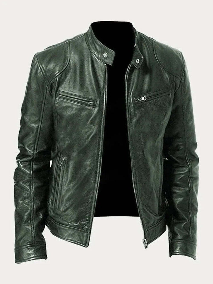 Dashiell | Men’s Real Leather Biker Jacket