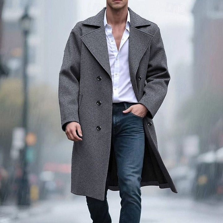 Percival | Men’s Double Breasted Long Coat