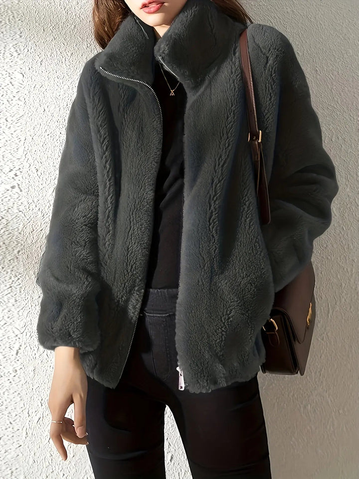 Rosamund | Women’s Fluffy Teddy Fleece Jacket