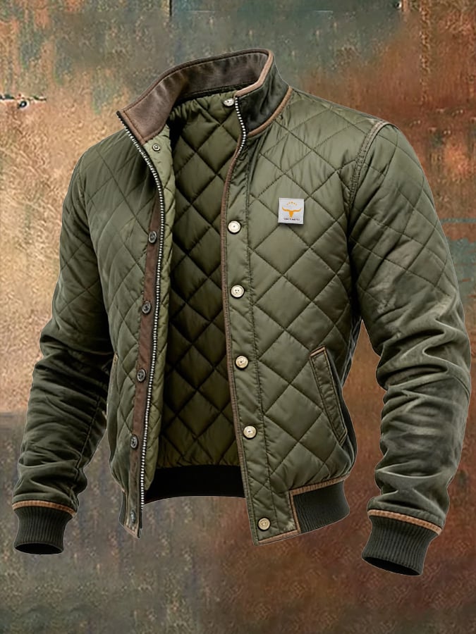 Winston | Men’s Diamond Quilted Bomber Jacket
