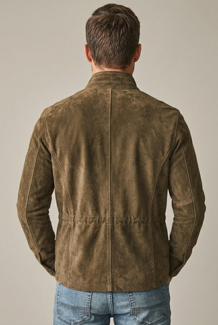 Rafael | Men's Button-Front Barn Chore Jacket with Stand Collar