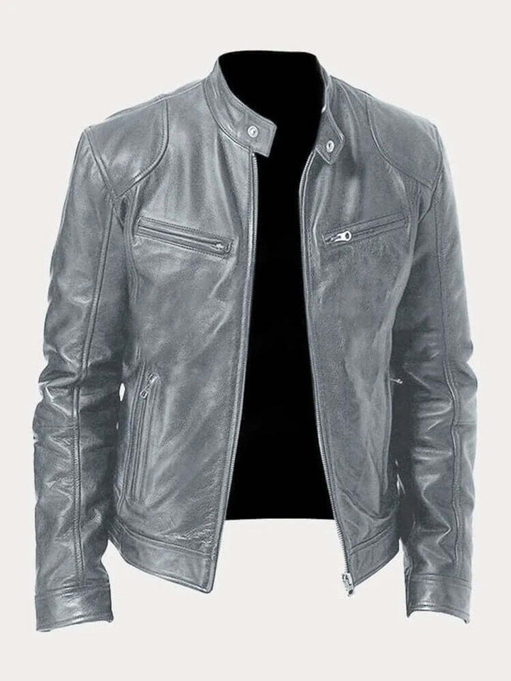 Dashiell | Men’s Real Leather Biker Jacket