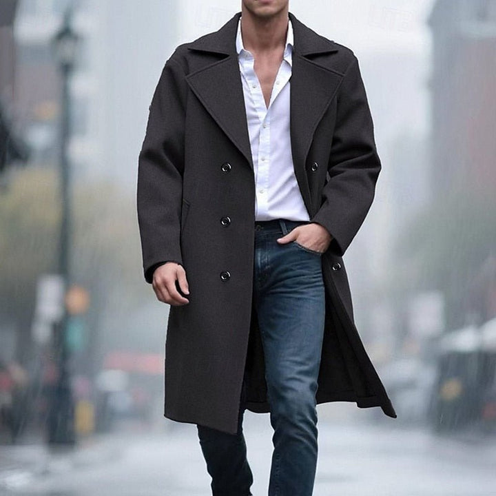 Percival | Men’s Double Breasted Long Coat