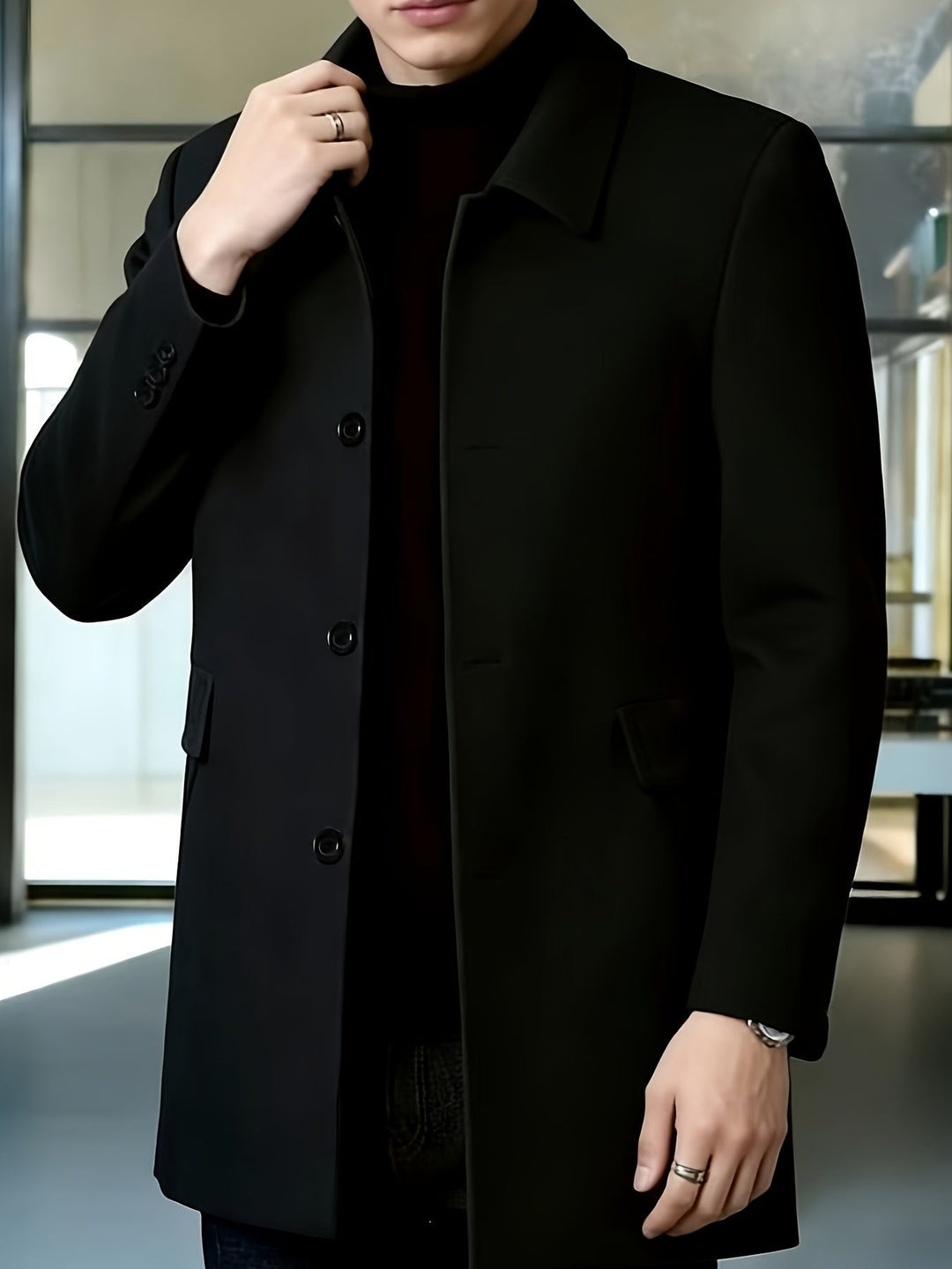 Gideon | Men’s Long Overcoat