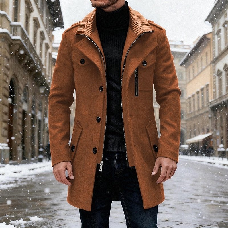 Lucian | Men’s Long Wool Coat