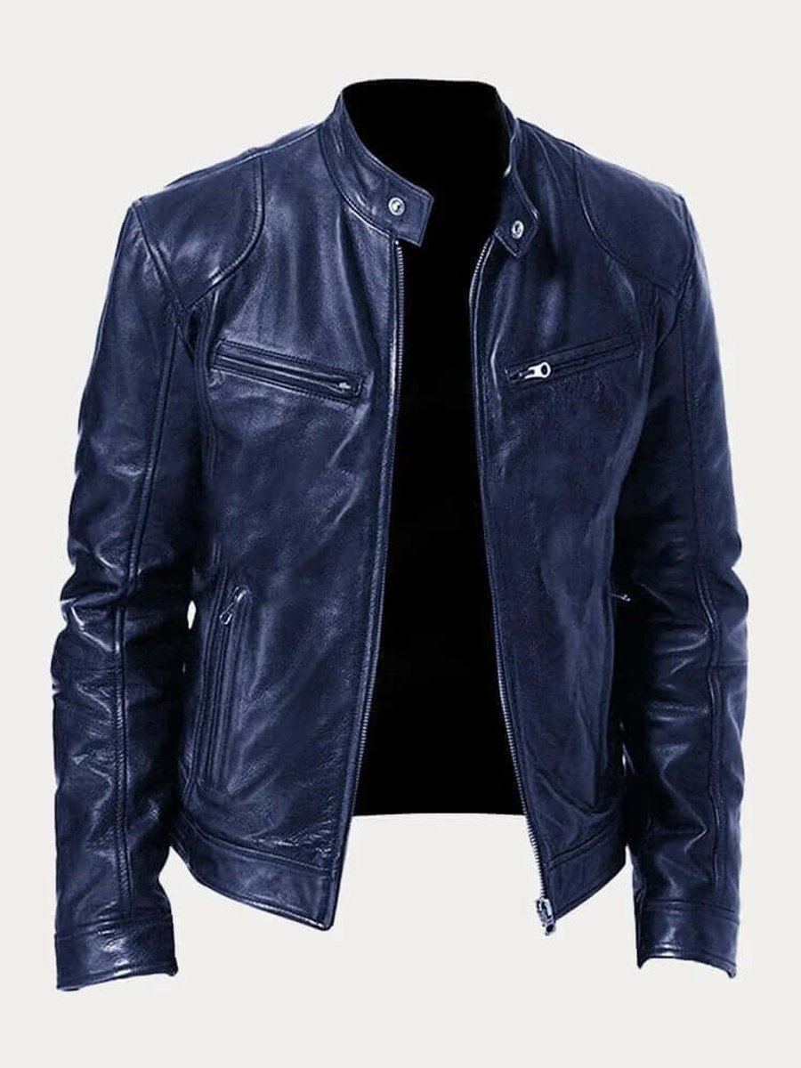 Dashiell | Men’s Real Leather Biker Jacket