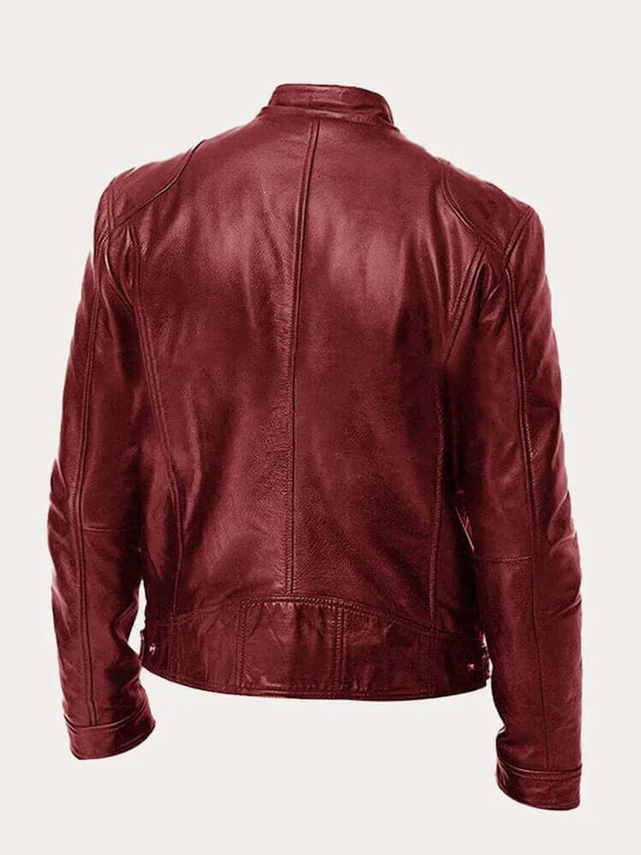 Dashiell | Men’s Real Leather Biker Jacket