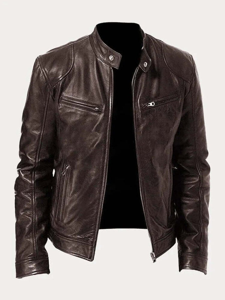 Dashiell | Men’s Real Leather Biker Jacket