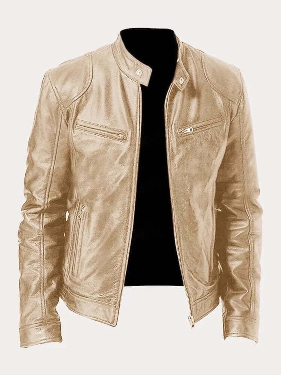Dashiell | Men’s Real Leather Biker Jacket
