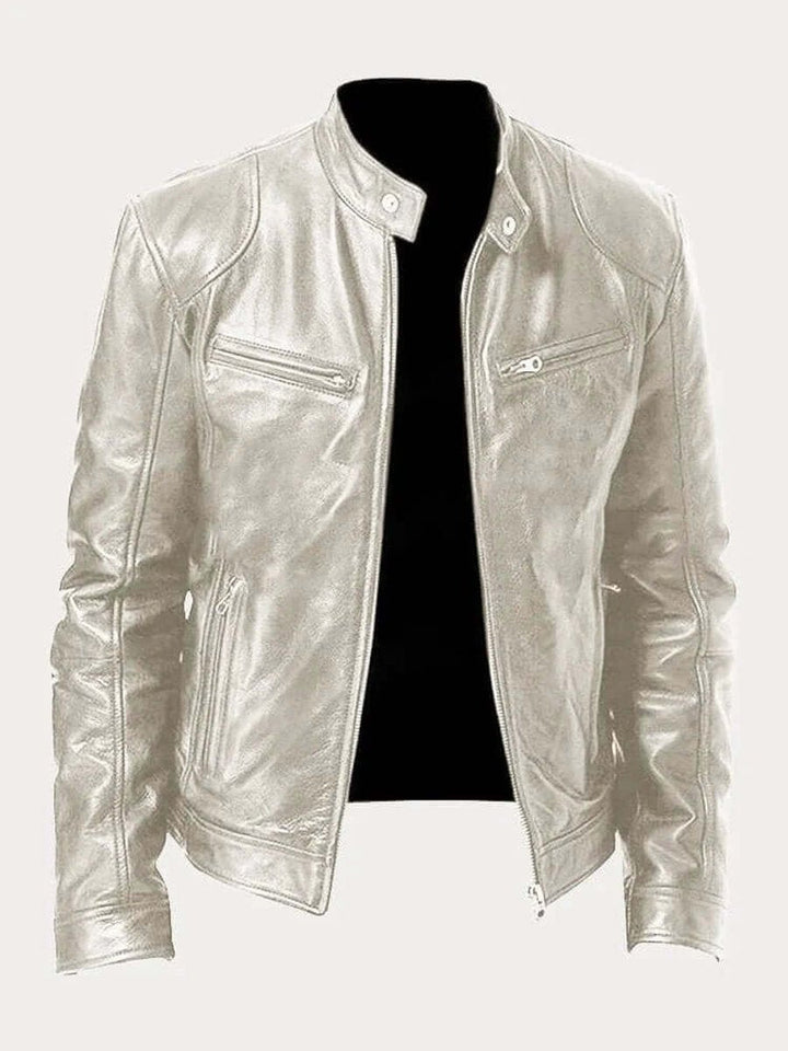Dashiell | Men’s Real Leather Biker Jacket