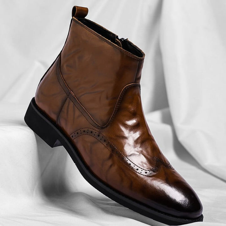 Warren | Men’s Brogue Dress Ankle Boots
