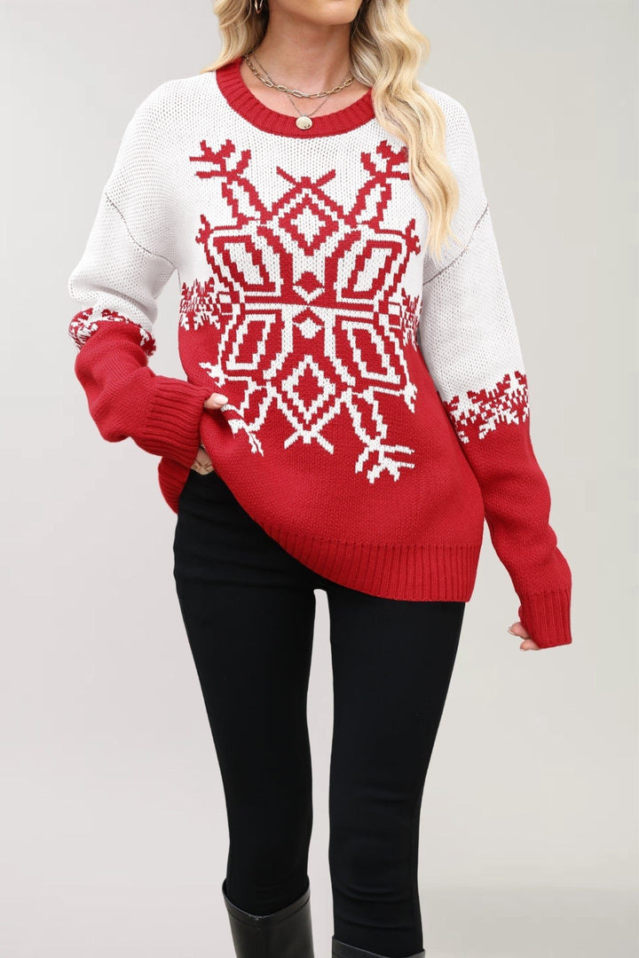 Eden | Women’s Holiday Snowflake Sweater