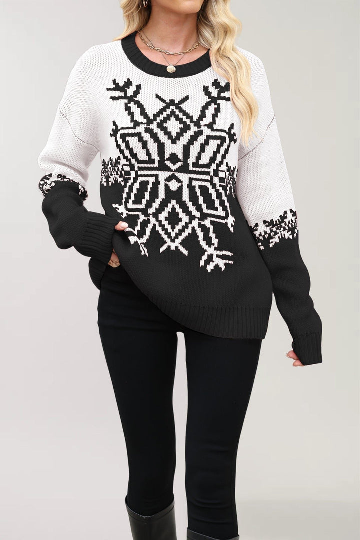 Eden | Women’s Holiday Snowflake Sweater