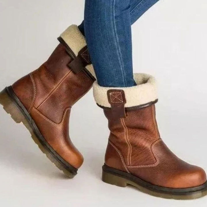 Greta | Women’s Flat Mid Calf Winter Boots