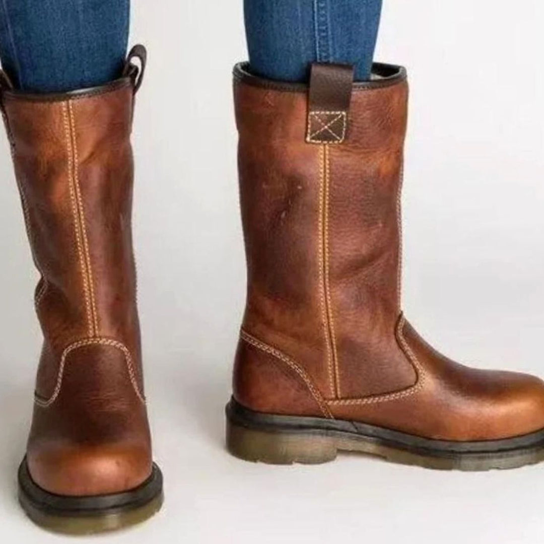 Greta | Women’s Flat Mid Calf Winter Boots
