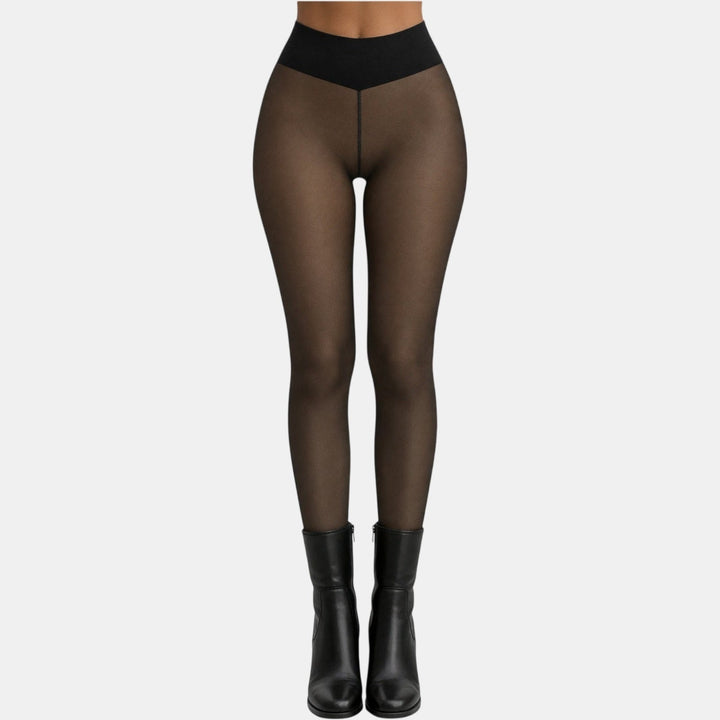 Giselle | Women’s High Waisted Sheer Thermal Tights