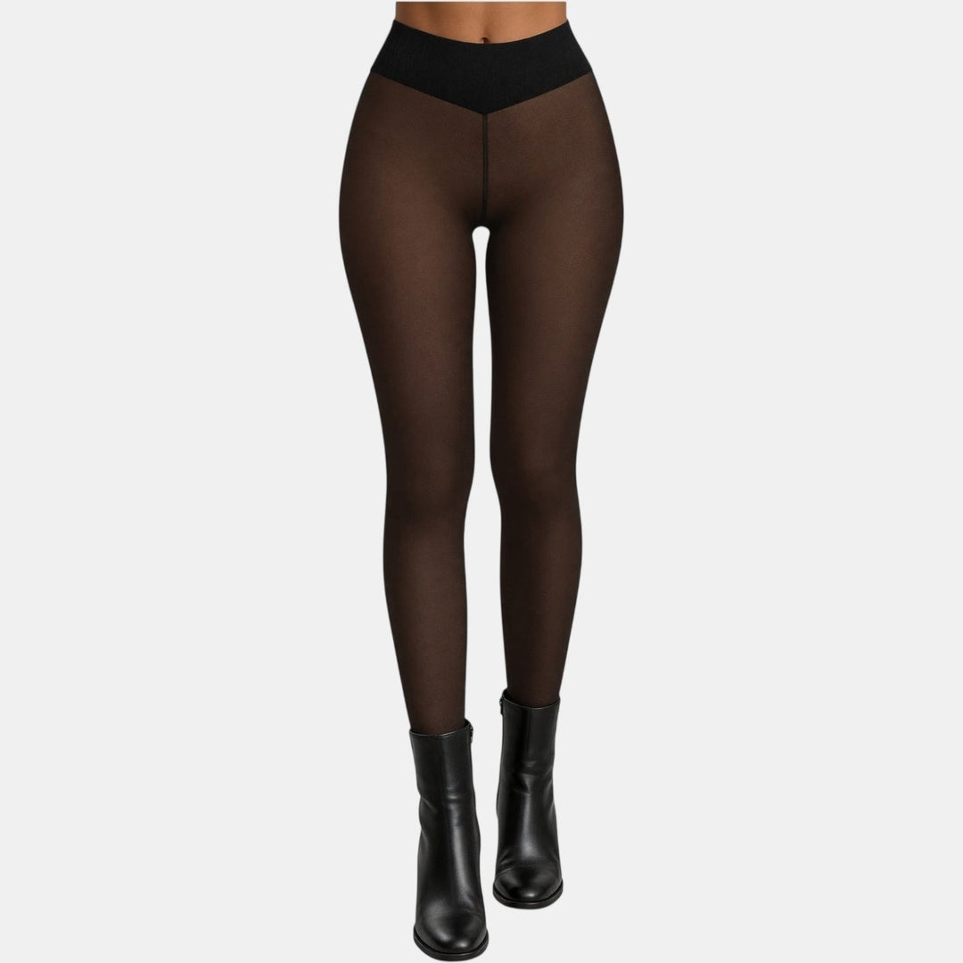 Giselle | Women’s High Waisted Sheer Thermal Tights
