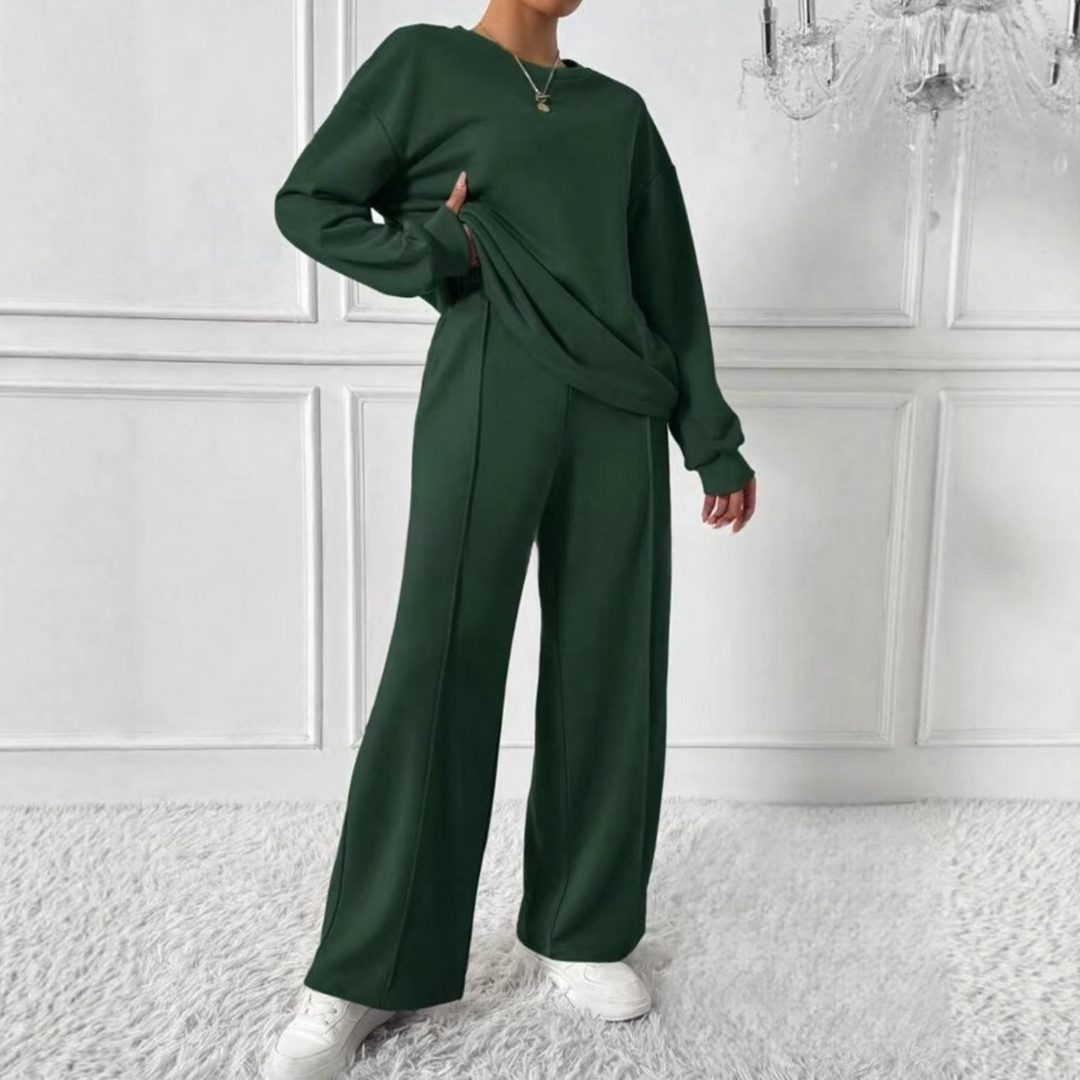 Mireille | Women’s Wide Leg Sweatpants Set