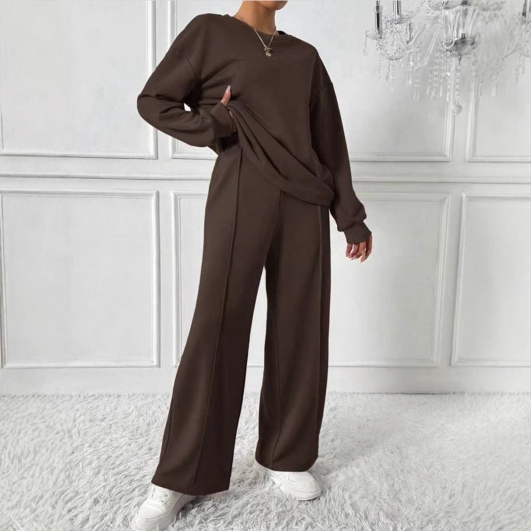 Mireille | Women’s Wide Leg Sweatpants Set