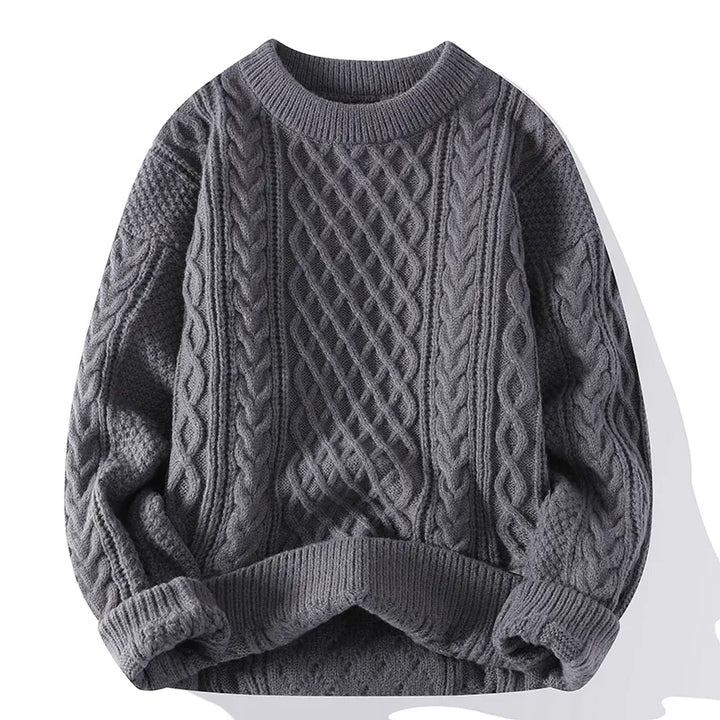 Ivy | Women's Oversized Cable Knit Crew Neck Sweater