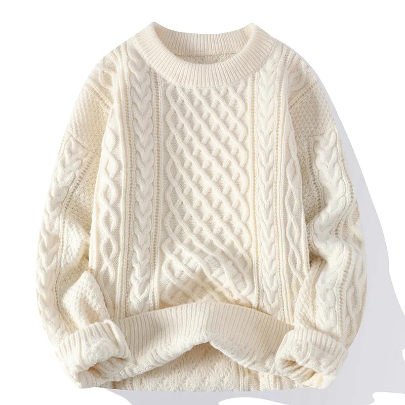 Ivy | Women's Oversized Cable Knit Crew Neck Sweater