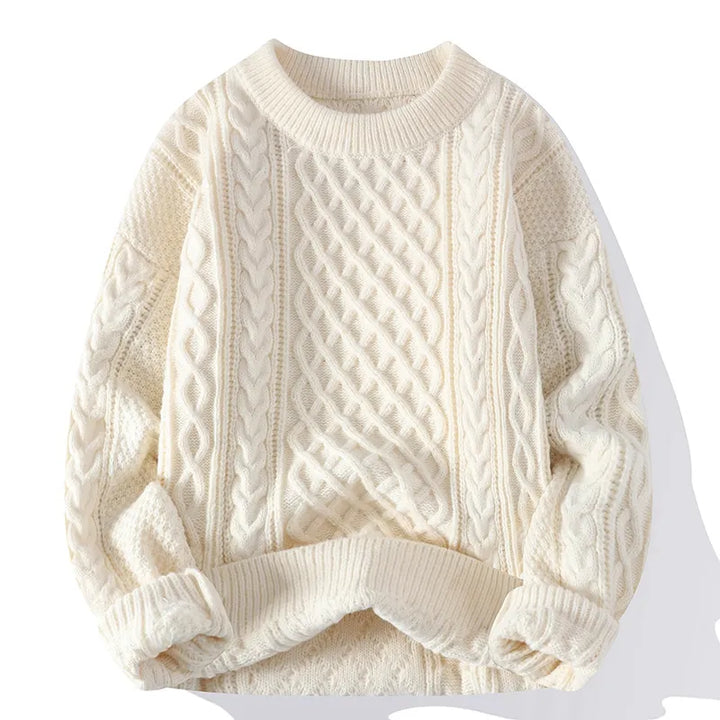 Ivy | Women's Oversized Cable Knit Crew Neck Sweater