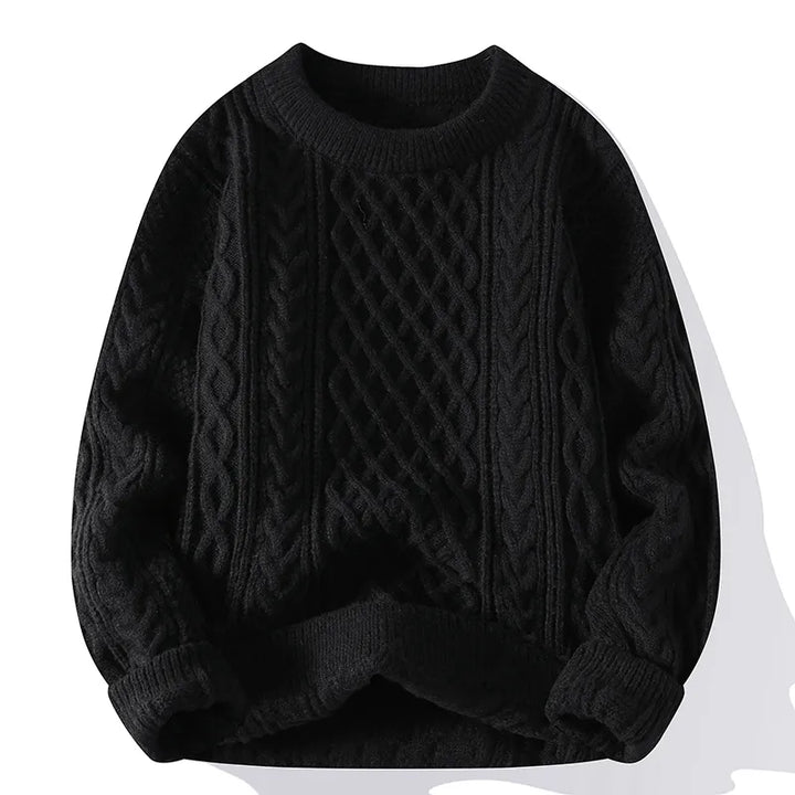 Ivy | Women's Oversized Cable Knit Crew Neck Sweater