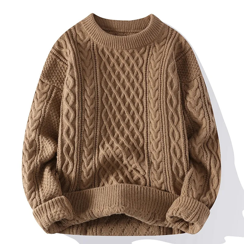 Ivy | Women's Oversized Cable Knit Crew Neck Sweater