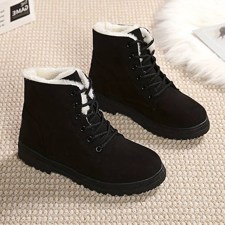 Lucia | Women's Fleece Lined Lace Up Ankle Boots