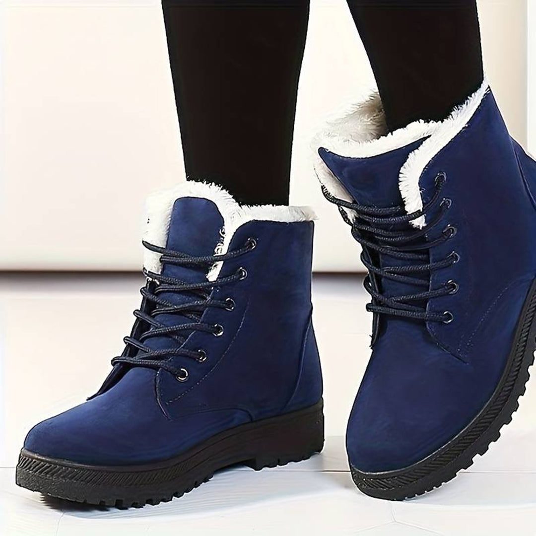 Lucia | Women's Fleece Lined Lace Up Ankle Boots