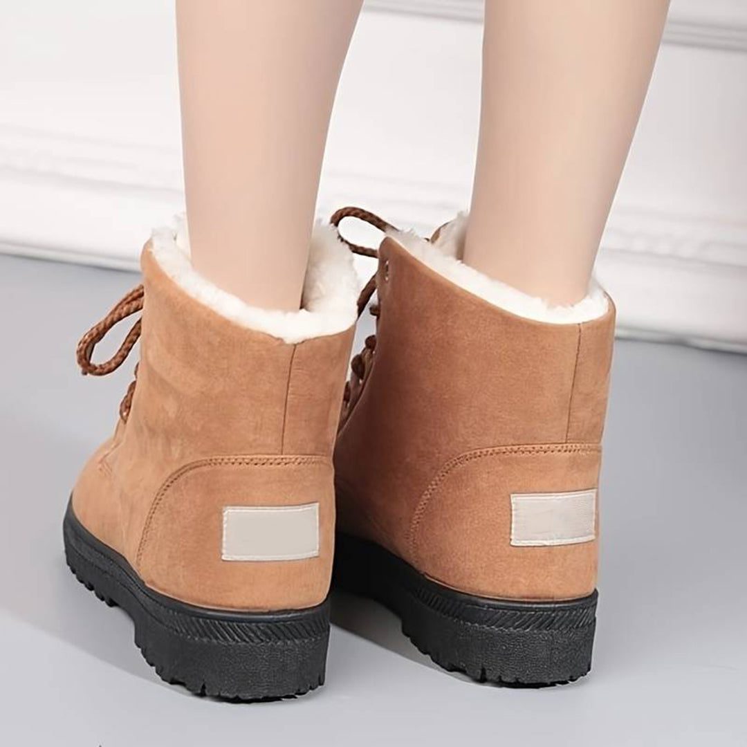 Lucia | Women's Fleece Lined Lace Up Ankle Boots