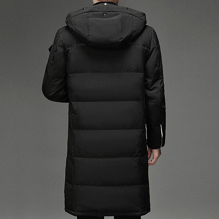 Leighton | Men’s Long Padded Winter Coat with Hood