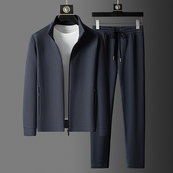 Cassius | Men’s Slim Fit Tracksuit Set with Stand Collar