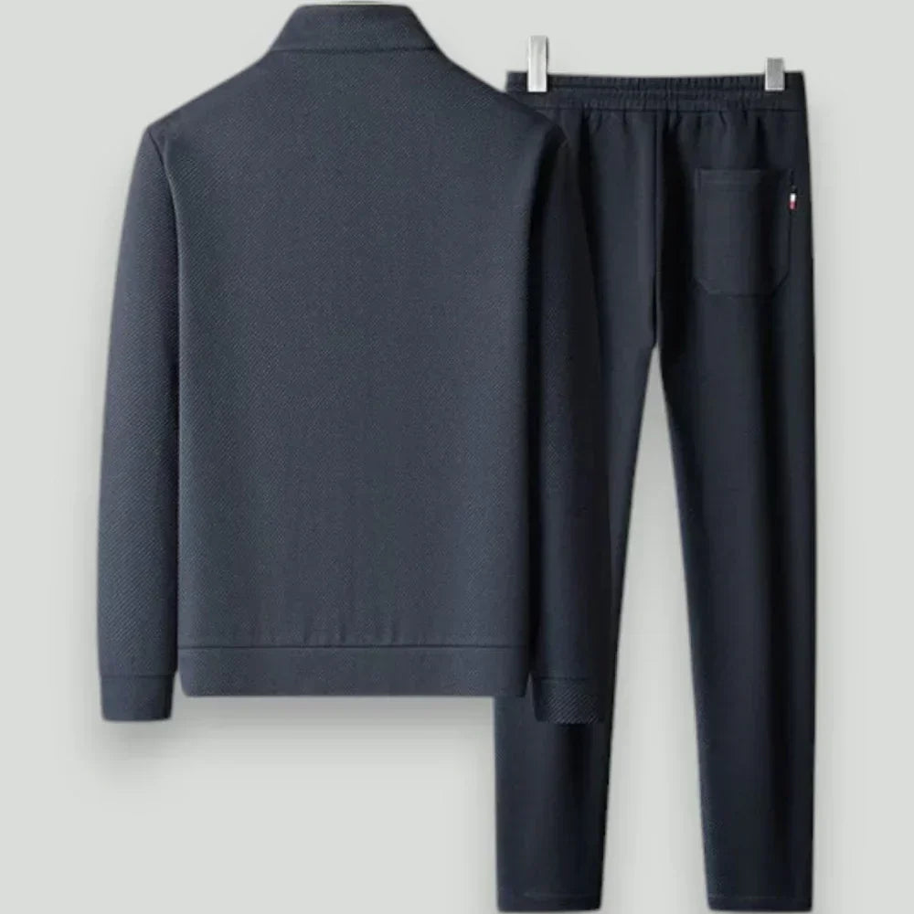 Cassius | Men’s Slim Fit Tracksuit Set with Stand Collar
