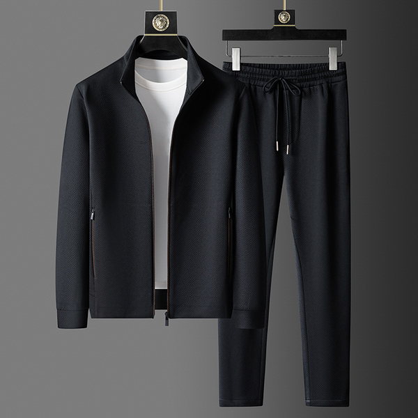 Cassius | Men’s Slim Fit Tracksuit Set with Stand Collar