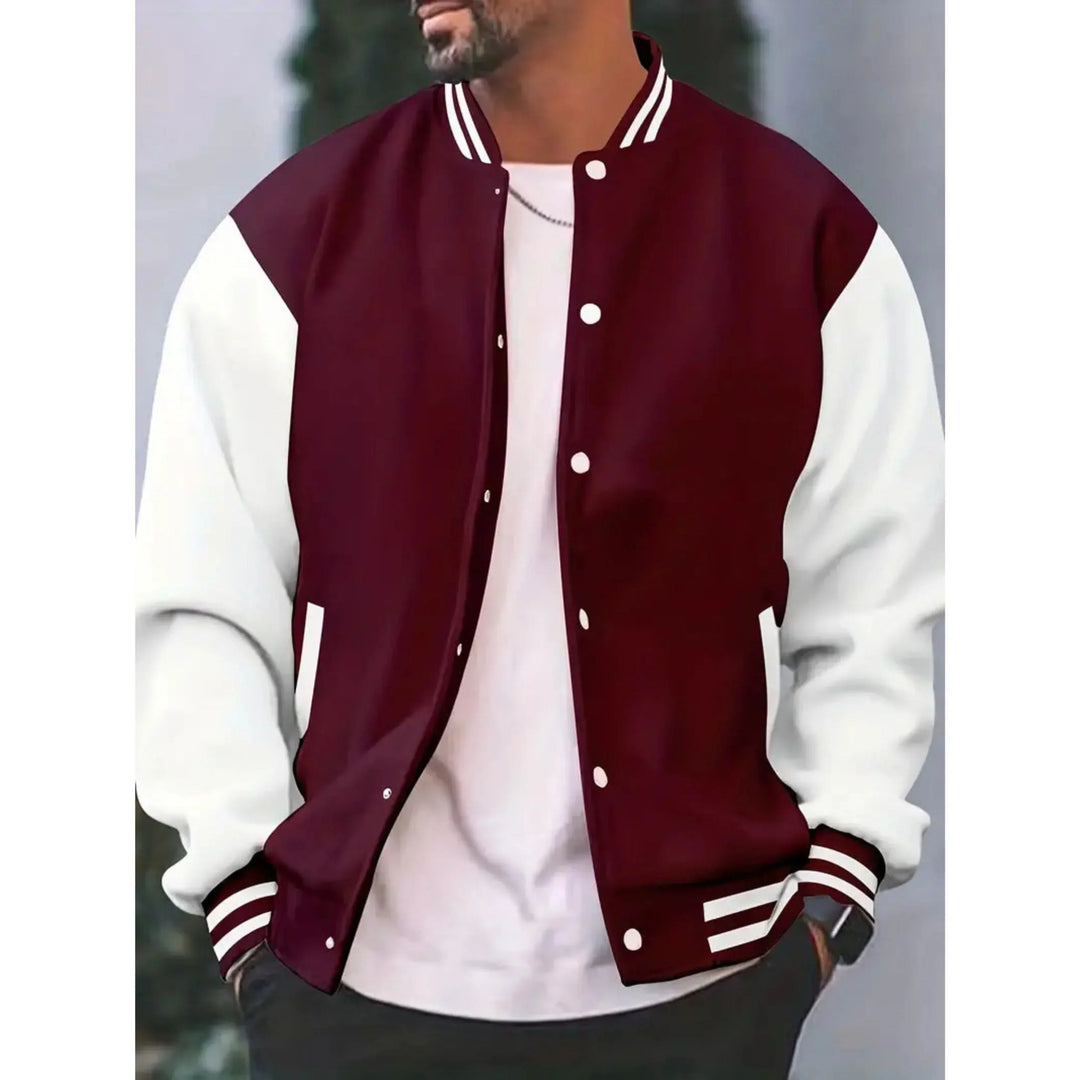 Harlan | Men’s Varsity Letterman Jacket with Snap Front