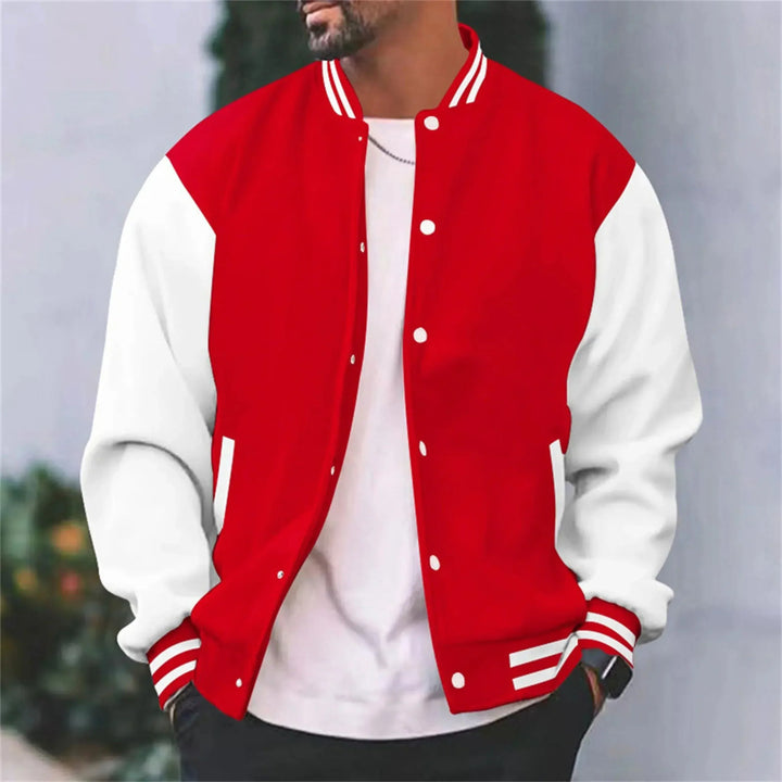 Harlan | Men’s Varsity Letterman Jacket with Snap Front