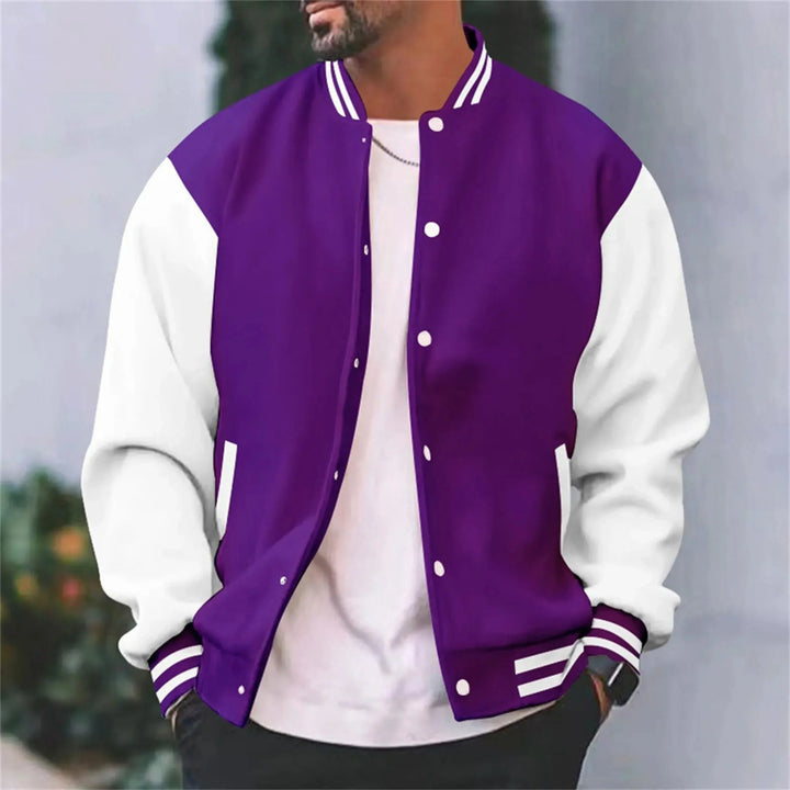 Harlan | Men’s Varsity Letterman Jacket with Snap Front